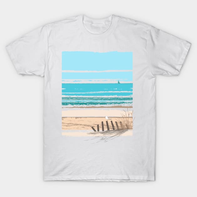 The Beach is Calling T-Shirt by jemae